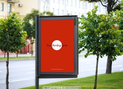 道路广告牌样机